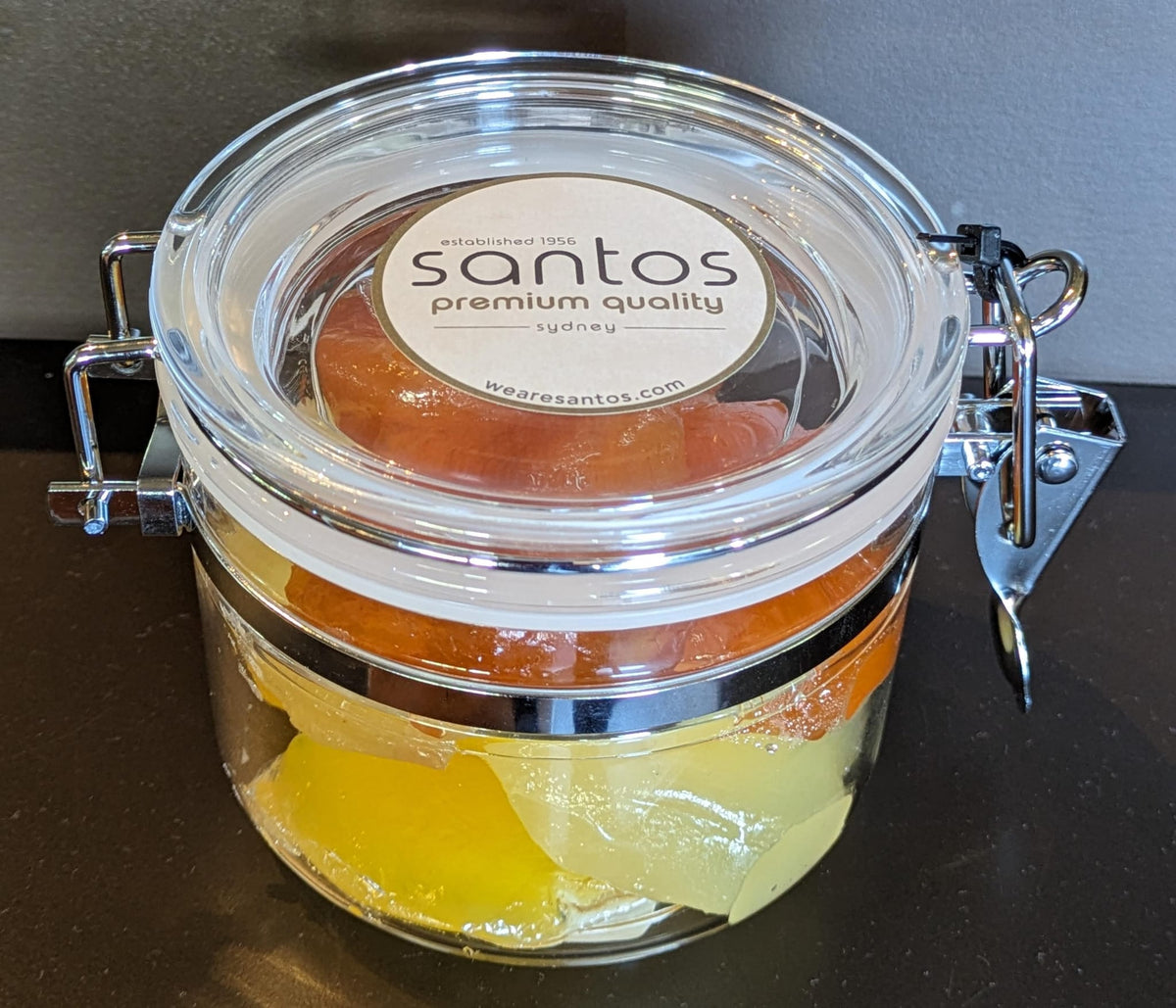 Glace Fruit Mix 300g in Clip Top Jar Santos